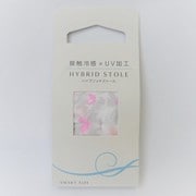 接触冷感×UV加工ハイブリッドストール(小花柄) グレー IN-255579 GRY