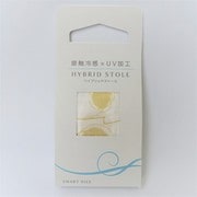 接触冷感×UV加工ハイブリッドストール（流水） ゴールド IN-255658 GD