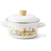 両手鍋（PE蓋付） プーさん 富士ホーロー DYP-15W