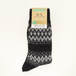 ケコンノルディッククライマー ソックス チャコール（X） Mサイズ（24-26cm） 034978