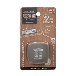 ヨドバシ.com - クツワ 超薄型メジャー 2m グレー MJ005GY 通販