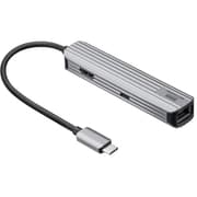 USB Type-Cマルチ変換アダプタ HDMI LANポート付き ケーブル15cm DisplayPort Alt Mode USB PD USB-3TCHLP7S