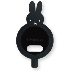 ミッフィー Apple Watch 純正充電ケーブル対応 シリコンカバー ブラック MF-436BK