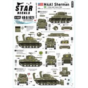 SD48-B1021 1/48 WWII アメリカ ノルマンディー上陸作戦/フランスのM4A1シャーマン戦車 1944年 [プラモデル用品]