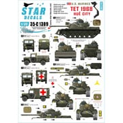 SD35-C1389 1/35 現用 テト攻勢/フエ市街戦 ベトナム戦争のアメリカ海兵隊戦闘車両 M48戦車/M67火炎放射戦車/M37トラック/M43救急車 1968年 [プラモデル用品]