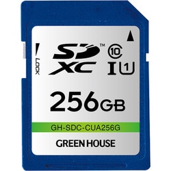 SDXCメモリーカード UHS-I クラス10 256GB GH-SDC-CUA256G