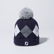 FH23BWPM-4N [23 eComfort アーガイルビーニー レディース フリー(55-57cm) ネイビー]
