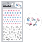 MYFAV かさねて彩るデコシール フラワー&リーフ ML202