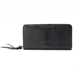 RDOP202BK Blk [ラウンド長財布 ヘビカワ]