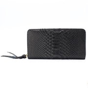 RDOP202BK Blk [ラウンド長財布 ヘビカワ]