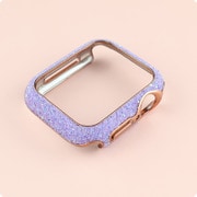 AW-001C41-PU [Apple Watch カバー キラキラ ラメ 41mm （001） パープル]