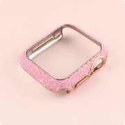 AW-001C41-PK [Apple Watch カバー キラキラ ラメ 41mm （001） ピンク]