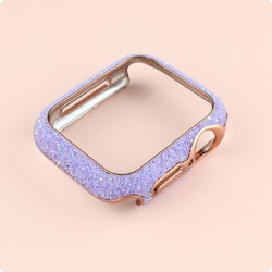 AW-001C40-PU [Apple Watch カバー キラキラ ラメ 40mm （001） パープル]