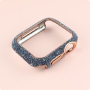 AW-001C44-NV [Apple Watch カバー キラキラ ラメ 44mm （001） ネイビー]