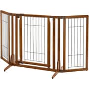 木製おくだけドア付ペットゲートH レギュラー ブラウン
