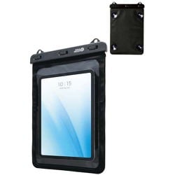 汎用タブレットケース AQUA PROOF 約8.9～13インチ対応 防水 IPX8 吸盤付き ブラック TB-WPSB13BK