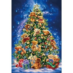 300-040 ドナ・ゲルシンガー X'mas テディベア ツリー [ジグソーパズル 300ピース]