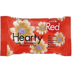 カラー粘土 ハーティカラー 50g レッド 301256