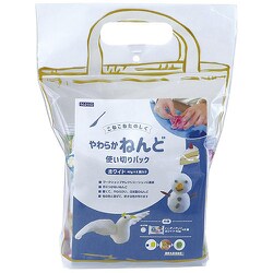 やわらかねんど 使い切りパック ホワイト 40g×6個 402008