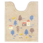 ナタルシーナリー トイレマットロング 約縦75cm×横63cm ベージュ