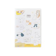 2024年 ポケットダイアリー ミニ イヌ柄 22233006