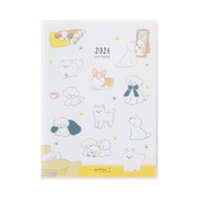 2024年 ポケットダイアリー A6 イヌ柄 22247006