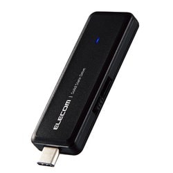 外付けSSD スティック型 ESD-EMHシリーズ 1TB USB 3.2（Gen 2）対応 USB-C接続 スライド式 耐衝撃 耐振動 USBメモリサイズ ブラック ESD-EMH1000GBK