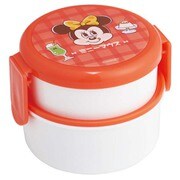 ランチグッズ ONWR1AG ディズニー 抗菌 丸型ランチBOX 2段 喫茶レトロ/ミニー