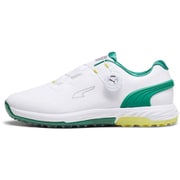 378920 01 255 [ゴルフ スパイクレスシューズ メンズ アルファキャット ニトロ ディスク 25.5cm PUMA White-Archive Green-Yellow Burst]