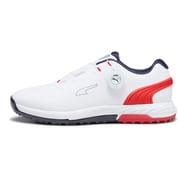 378920 02 280 [ゴルフ スパイクレスシューズ メンズ アルファキャット ニトロ ディスク 28.0cm PUMA White-For All Time Red-PUMA Navy]