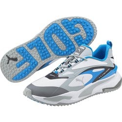 376357 01 250 [ゴルフ スパイクレスシューズ メンズ GS ファスト ラバーアウトソール 25.0cm Puma White-Quarry-Ocean Dive]
