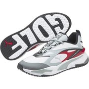 376357 04 250 [ゴルフ スパイクレスシューズ メンズ GS ファスト ラバーアウトソール 25.0cm Puma White-High Rise-High Risk Red]