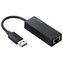 有線LANアダプター USB A LANポート ×1ポート 1000/100/10Mbps USB3.2（Gen1） ブラック EDC-GUA3V2-B