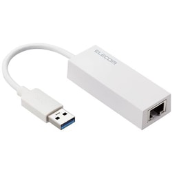 有線LANアダプター USB A LANポート ×1ポート 1000/100/10Mbps USB3.2（Gen1） ホワイト EDC-GUA3V2-W