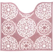 カラーショップ トイレ 足元マット レース スモーク ピンク 60×55cm
