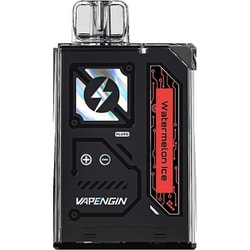 7500回使用可能 リキッド残量・バッテリー残量がわかるLEDモニタ搭載 電子タバコ シーシャ ベイプエンジン7500 ウォーターメロンアイス