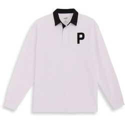 624880 [ゴルフ メンズ Pロゴミニワッフルストレッチ 長袖 ラガーポロシャツ 03 ホワイトグロー M]