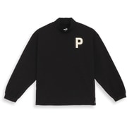 624898 [ゴルフ レディース Pロゴ ミニワッフル ストレッチ 長袖 モックネック 01 プーマ ブラック S]