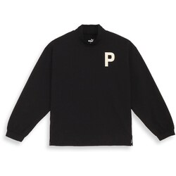 624898 [ゴルフ レディース Pロゴ ミニワッフル ストレッチ 長袖 モックネック 01 プーマ ブラック L]