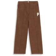 624946 [ゴルフ レディース Pロゴ ストレッチ センターシーム バギーパンツ 02 チョコレート チップ L]