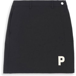 624899 [ゴルフ レディース Pロゴ 4WAYストレッチタイトスカート 01 プーマ ブラック M]