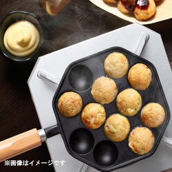 ヨドバシ.com - イシガキ 鉄鋳物たこ焼き 12穴 木柄 ブラック