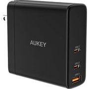 USB急速充電器 Omnia II Mix 140W USB PD(パワーデリバリー)/QC(クイックチャージ)対応 USB-A×1/USB-C×2 GaN搭載 折りたたみ式プラグ採用 ブラック PA-B8-BK