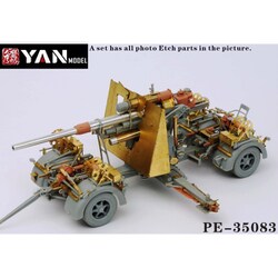 プラモデル　1/35 WW.II ドイツ軍 88mm 高射砲 Flak36/37 スーパーディテール (ドラゴン用) ディティールアップパーツ [YANPE35083] WW.II ドイツ軍 88mm 高射砲 Flak36/37 スーパーディテール