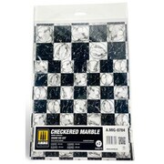 AMO-8784 大理石シート ダイカット（丸） 2枚入 チェック [プラモデル用品]