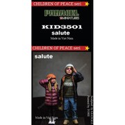 KID3501 1/35 現用 敬礼する子供たち 2体入 [組立式プラスチックモデル]