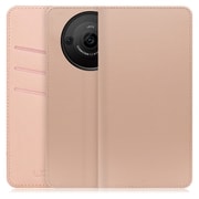 WORK13AO-NEWPK-AR8P [AQUOS R8 pro用 PUレザー スマホケース スタンド機能＆カードポケット付き シャンパンローズ]