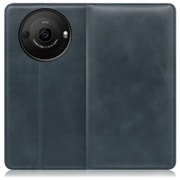 WORK14AO-TG-AR8P [AQUOS R8 pro用 本革 スマホケース スタンド機能＆カードポケット付き テールグリーン]