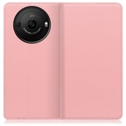WORK16AO-PK-AR8P [AQUOS R8 pro用 本革 スマホケース スタンド機能＆カードポケット付き ピンク]