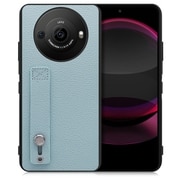 WORK26AO-BU-AR8P [AQUOS R8 pro用 本革 スマホケース ホールドベルト付き スカイブルー]